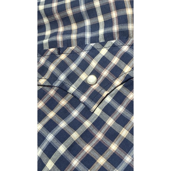 3 Plains Western Wear Men's Short Sleeve Cotton Button-Up Shirts w pearl buttons - Picture 4 of 7